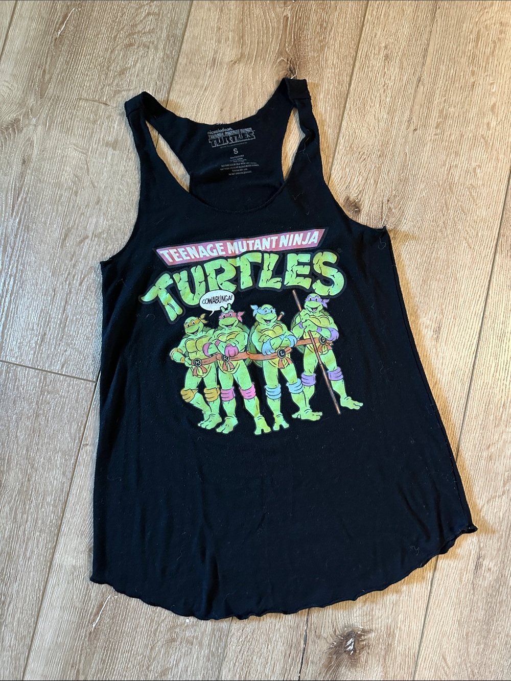 Teenage Mutant Ninja Turtles 🐢 Black Graphic Tank Top - SIZE S
